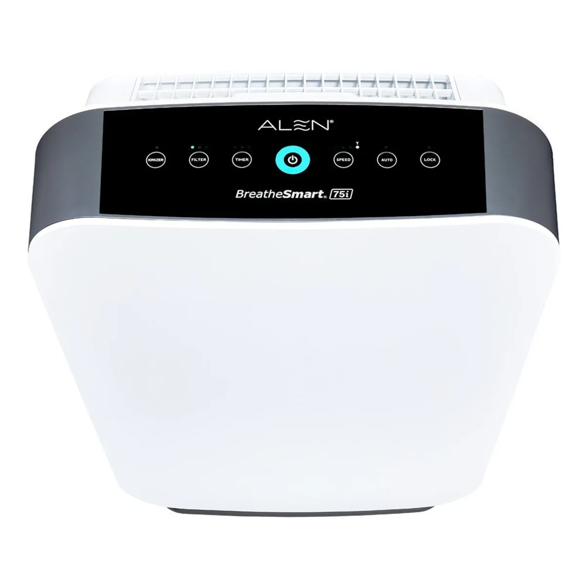 Top control panel with the five-colour air quality ring