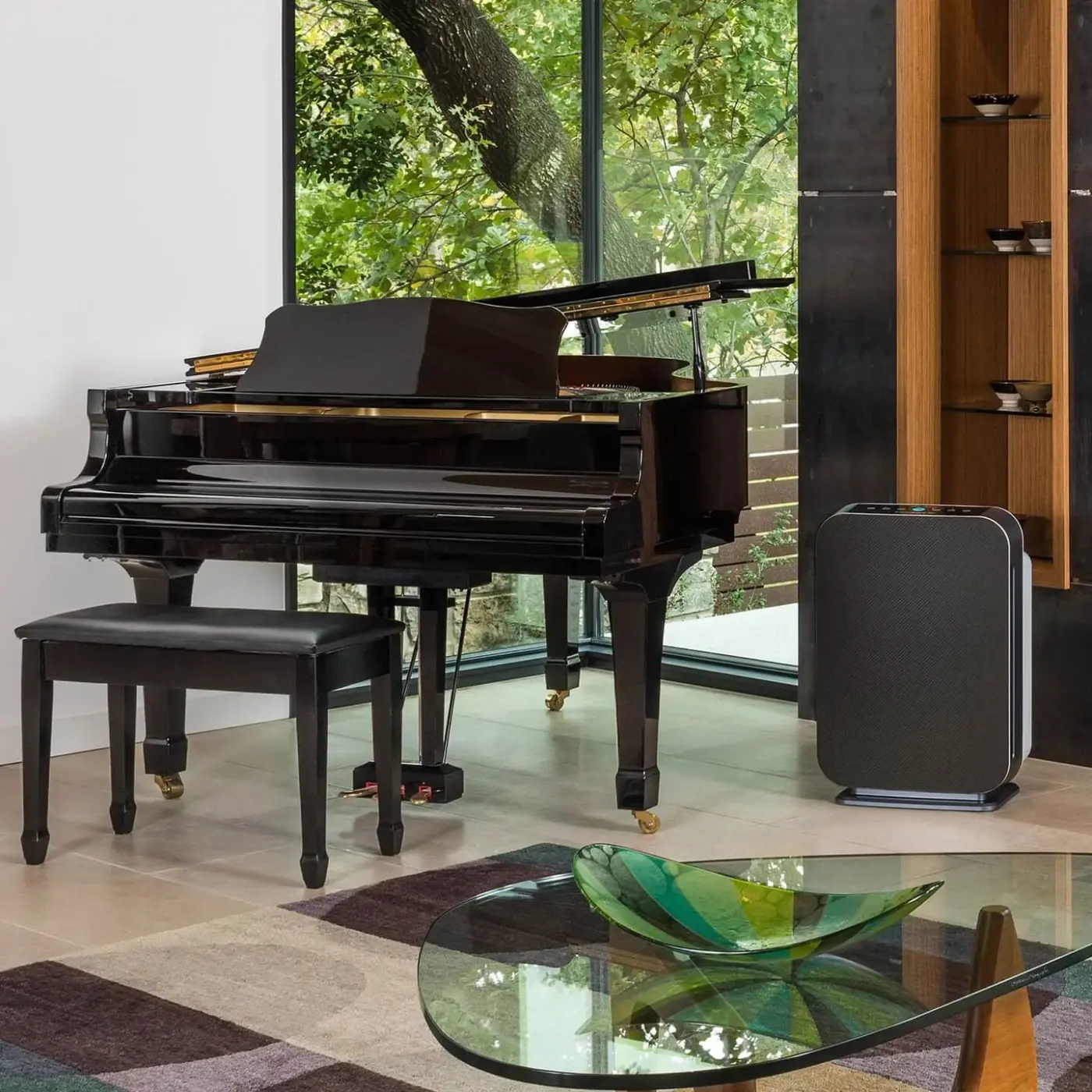 Alen BreatheSmart 75i running quietly in a large living room